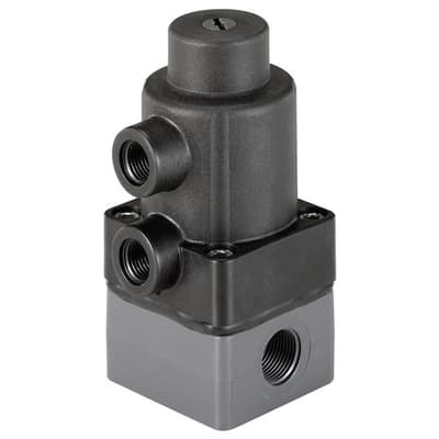 Burkert Pneumatically Operated 2/2-Way Diaphragm Valve With Plastic Body, Type 3230
